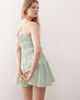 Reclaimed Vintage Reclaimed Vintage romper with cross-back and shirring in green check-Multi - 4