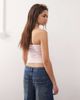 Reclaimed Vintage Reclaimed Vintage ruched detail bandeau top in baby pink-Brown - 4