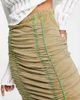 Reclaimed Vintage Reclaimed Vintage ruched midi skirt in green - 2