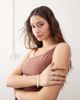 Reclaimed Vintage Reclaimed Vintage ruched one shoulder twist top in blush and mauve-pink - 2