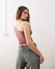 Reclaimed Vintage Reclaimed Vintage ruched one shoulder twist top in blush and mauve-pink - 4