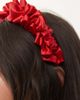 Reclaimed Vintage Reclaimed Vintage ruffle satin headband in red - 2