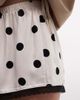 Reclaimed Vintage Reclaimed Vintage satin boxer shorts with lace trim in polka dots-Multi - 3