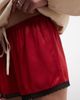 Reclaimed Vintage Reclaimed Vintage satin boxer shorts with lace trim in red - 4