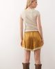 Reclaimed Vintage Reclaimed Vintage satin shorts with lace trim in mustard and green - 4