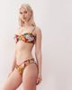 Reclaimed Vintage Reclaimed Vintage scrunchie bikini bottom with shirring in fruity vacation print-Multi - 1
