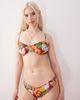 Reclaimed Vintage Reclaimed Vintage scrunchie bikini top with shirring in fruity vacation print-Multi - 1