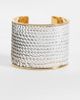 Reclaimed Vintage Reclaimed Vintage sequined cuff bangle in silver tone - 1