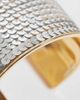 Reclaimed Vintage Reclaimed Vintage sequined cuff bangle in silver tone - 2