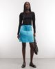 Reclaimed Vintage Reclaimed Vintage sheer awkward length skirt with in turquoise-Blue - 1