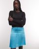 Reclaimed Vintage Reclaimed Vintage sheer awkward length skirt with in turquoise-Blue - 3