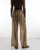 Reclaimed Vintage Reclaimed Vintage sheer wide leg pants in multi stripes - 4