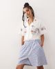 Reclaimed Vintage Reclaimed Vintage short sleeve shirt with embroidery-White - 1