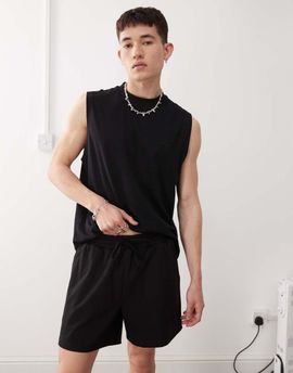 Reclaimed Vintage Reclaimed Vintage shorter length jersey shorts in black
