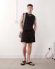 Reclaimed Vintage Reclaimed Vintage shorter length jersey shorts in black - 3