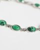 Reclaimed Vintage Reclaimed Vintage silver bracelet with malachite stones - 3