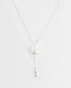 Reclaimed Vintage Reclaimed Vintage silver longline necklace with ball detail - 1