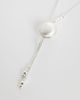 Reclaimed Vintage Reclaimed Vintage silver longline necklace with ball detail - 3