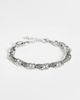 Reclaimed Vintage Reclaimed Vintage silver mariner chain bracelet with twist details - 1