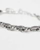 Reclaimed Vintage Reclaimed Vintage silver mariner chain bracelet with twist details - 3