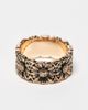Reclaimed Vintage Reclaimed Vintage skinny daisy ring in burnished gold - 1