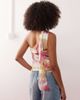 Reclaimed Vintage Reclaimed Vintage slash neck tank top in tropical scarf print-Multi - 3