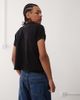 Reclaimed Vintage Reclaimed Vintage slim crop boxy oversized T-shirt in black - 3