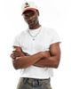 Reclaimed Vintage Reclaimed Vintage slim crop boxy oversized T-shirt in white - 1