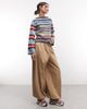 Reclaimed Vintage Reclaimed Vintage spliced striped knit sweater in blue - 2