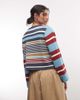 Reclaimed Vintage Reclaimed Vintage spliced striped knit sweater in blue - 3