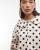 Reclaimed Vintage Reclaimed Vintage Spot Peter Pan Jacket-WHITE - 2