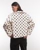 Reclaimed Vintage Reclaimed Vintage Spot Peter Pan Jacket-WHITE - 3