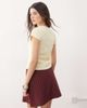 Reclaimed Vintage Reclaimed Vintage square neck fitted T-shirt in butter yellow-Multi - 4