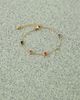 Reclaimed Vintage Reclaimed Vintage stainless steel chain bracelet with stones in gold - 3