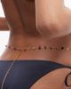 Reclaimed Vintage Reclaimed Vintage stainless steel faux gem stone belly chain in gold tone - 3