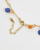 Reclaimed Vintage Reclaimed Vintage stainless steel gem link necklace in gold - 3