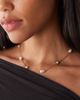Reclaimed Vintage Reclaimed Vintage stainless steel necklace with blue stone with pearl-Multi - 1