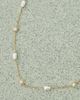 Reclaimed Vintage Reclaimed Vintage stainless steel necklace with blue stone with pearl-Multi - 3