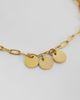 Reclaimed Vintage Reclaimed Vintage stainless steel waterproof dainty anklet with charms in gold tone - 2
