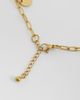 Reclaimed Vintage Reclaimed Vintage stainless steel waterproof dainty anklet with charms in gold tone - 3