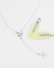 Reclaimed Vintage Reclaimed Vintage star rosary chain-Silver - 2