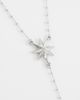 Reclaimed Vintage Reclaimed Vintage star rosary chain-Silver - 4