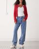 Reclaimed Vintage Reclaimed Vintage straight leg denim jeans in mid blue - 1