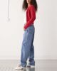 Reclaimed Vintage Reclaimed Vintage straight leg denim jeans in mid blue - 3