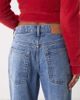 Reclaimed Vintage Reclaimed Vintage straight leg denim jeans in mid blue - 4