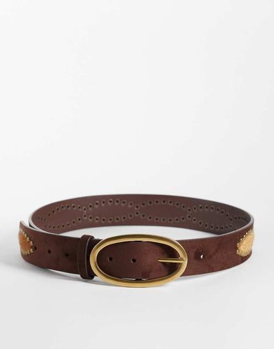 Reclaimed Vintage Reclaimed Vintage studded belt in brown