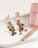 Reclaimed Vintage Reclaimed Vintage tassel earrings in gold with multi semi precious beads - 2