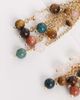 Reclaimed Vintage Reclaimed Vintage tassel earrings in gold with multi semi precious beads - 4
