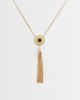 Reclaimed Vintage Reclaimed Vintage tassel longline pendant necklace in gold tone - 1