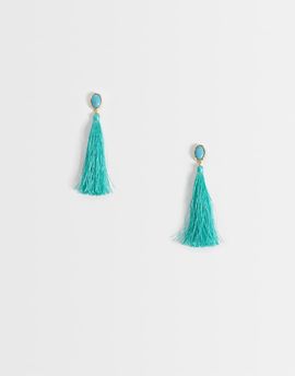 Reclaimed Vintage Reclaimed Vintage tassel stud earrings turquoise-Blue